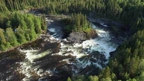 ristafallet waterfall in the western part of jamtland is listed as one of the most beautiful waterfalls in sweden.