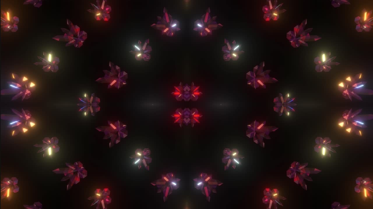 추상적인 기하학적 결정 패턴