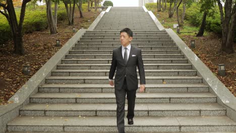 un hombre de negocios japonés en tokio.