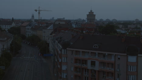 sunset and night views of novi sad, serbia