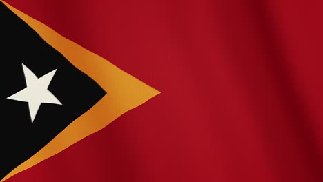 east timor flag waving animation. full screen. symbol of the country