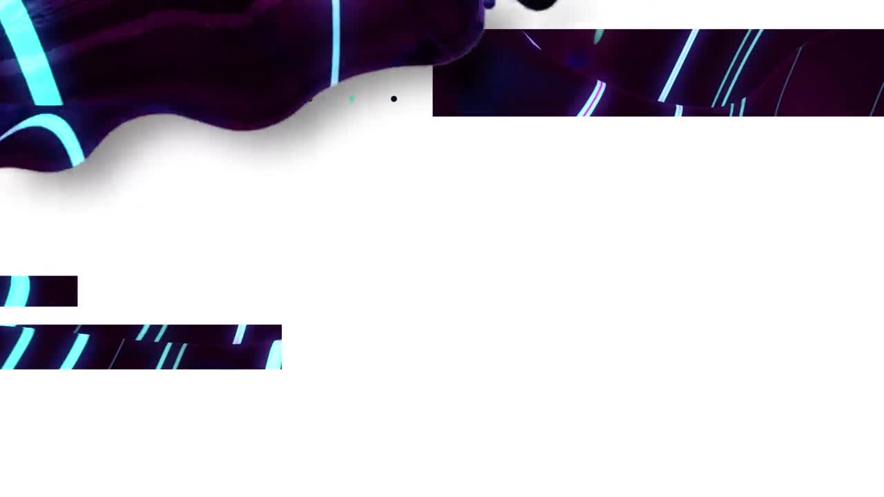 animación de formas hipnóticas y coloridas