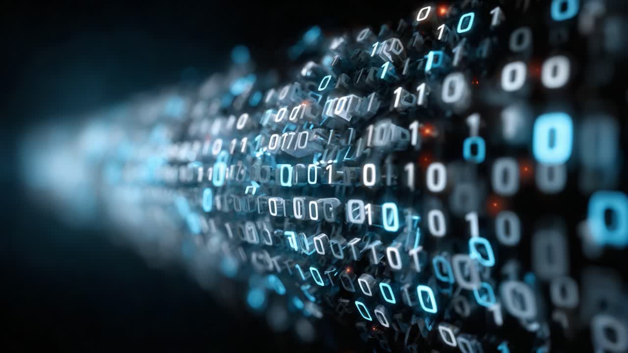Dynamic Flow of Binary Data Representing Information Transmission and Digital Communication in a Futuristic Network Environment