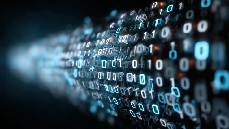 Dynamic Flow of Binary Data Representing Information Transmission and Digital Communication in a Futuristic Network Environment