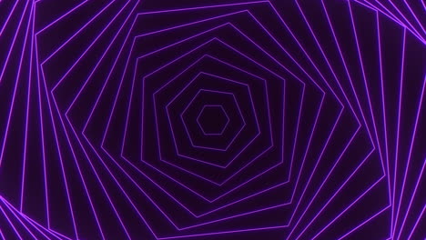 futuristic 3d maze intricate purple lines spiral into abstract hexagonal center