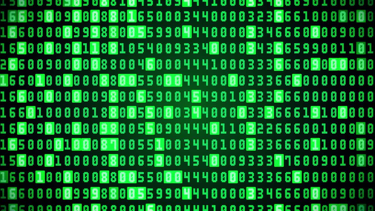 4K Technical environment programming binary code in the future technology loop Background.