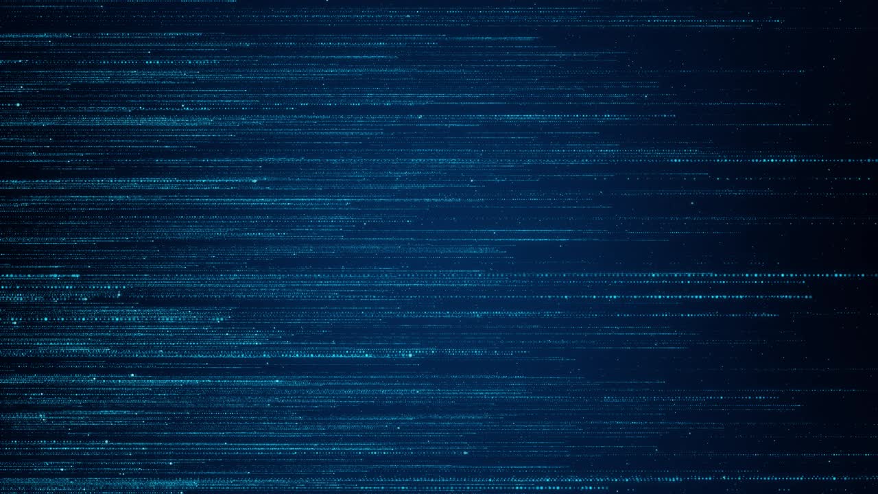 Abstract technology background with moving lines dots network digital data communication digital