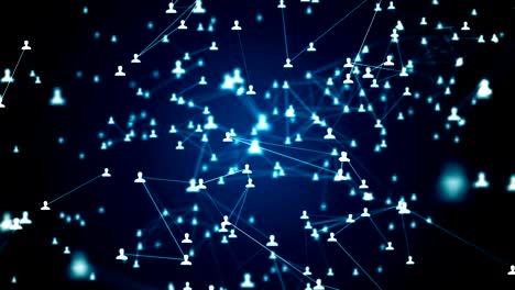 network connections in social networks. seamless loop