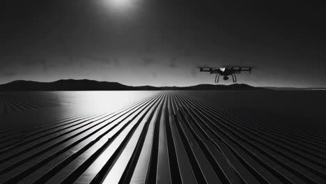 drone monitoring solar farm