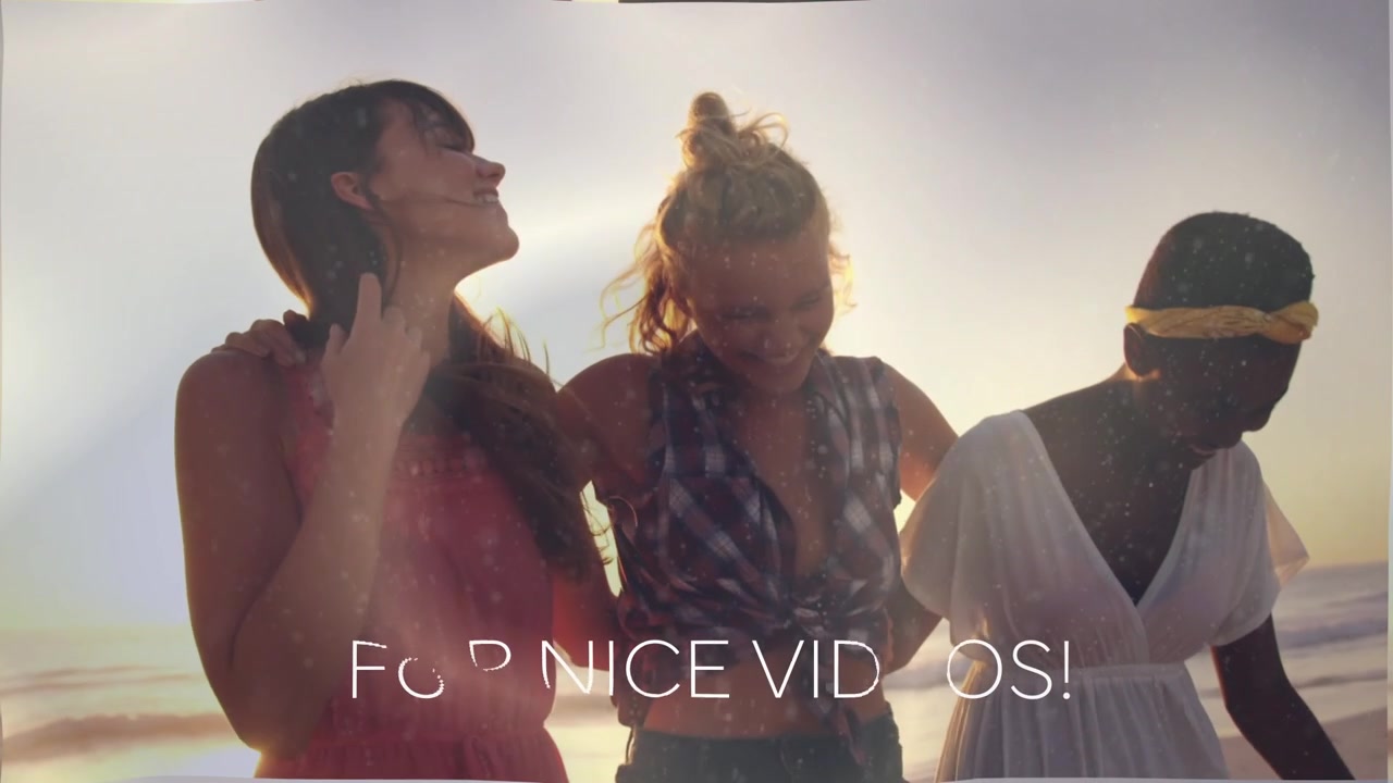 Modello di Slideshow in Stile Liquido con Filmati di Spiaggia e Lifestyle