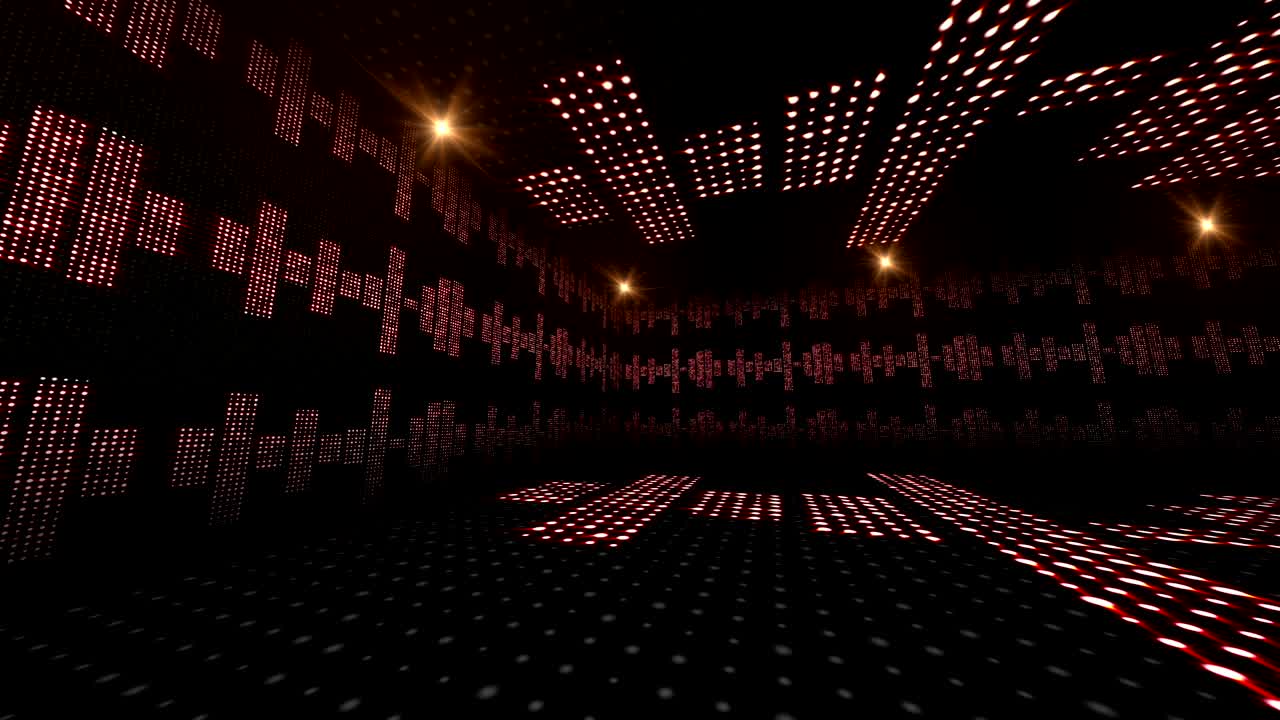 음악 파동 방, 조명 전구 애니메이션, 렌더링, 배경, 루프