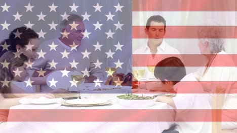 vídeo de la bandera estadounidense