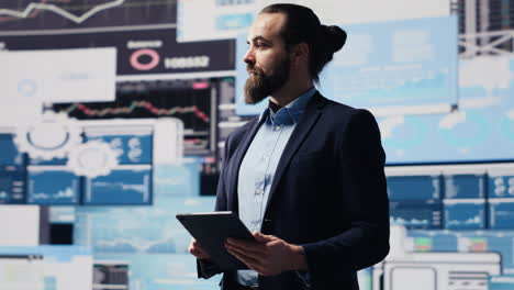 chief executive officer uses financial data and insight for business growth