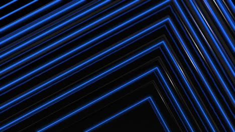 líneas de neón azul brillante fondo de movimiento técnico futurista abstracto. bucle sin costuras. animación de video ultra hd 4k. capas y paralelos.