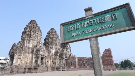 phra prang sam yod , lopburi, thailand