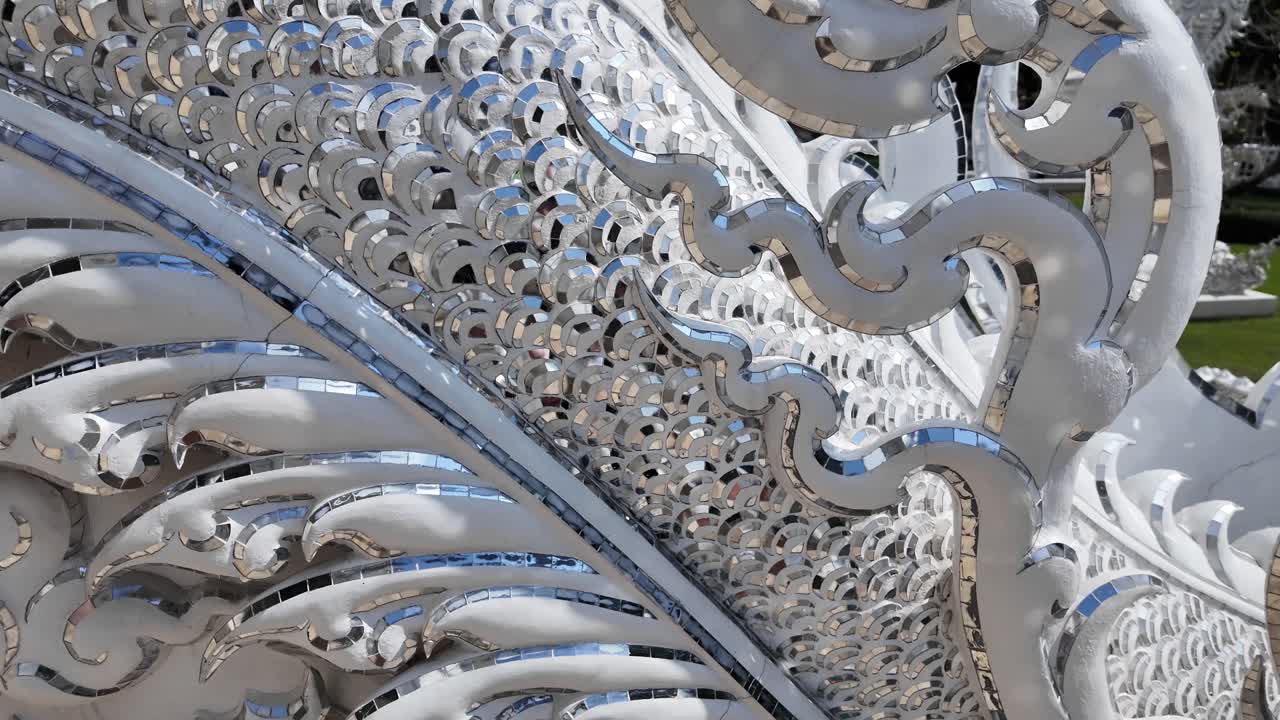 White Temple Thailand Chiang Rai beautiful details landmark buddhist religion