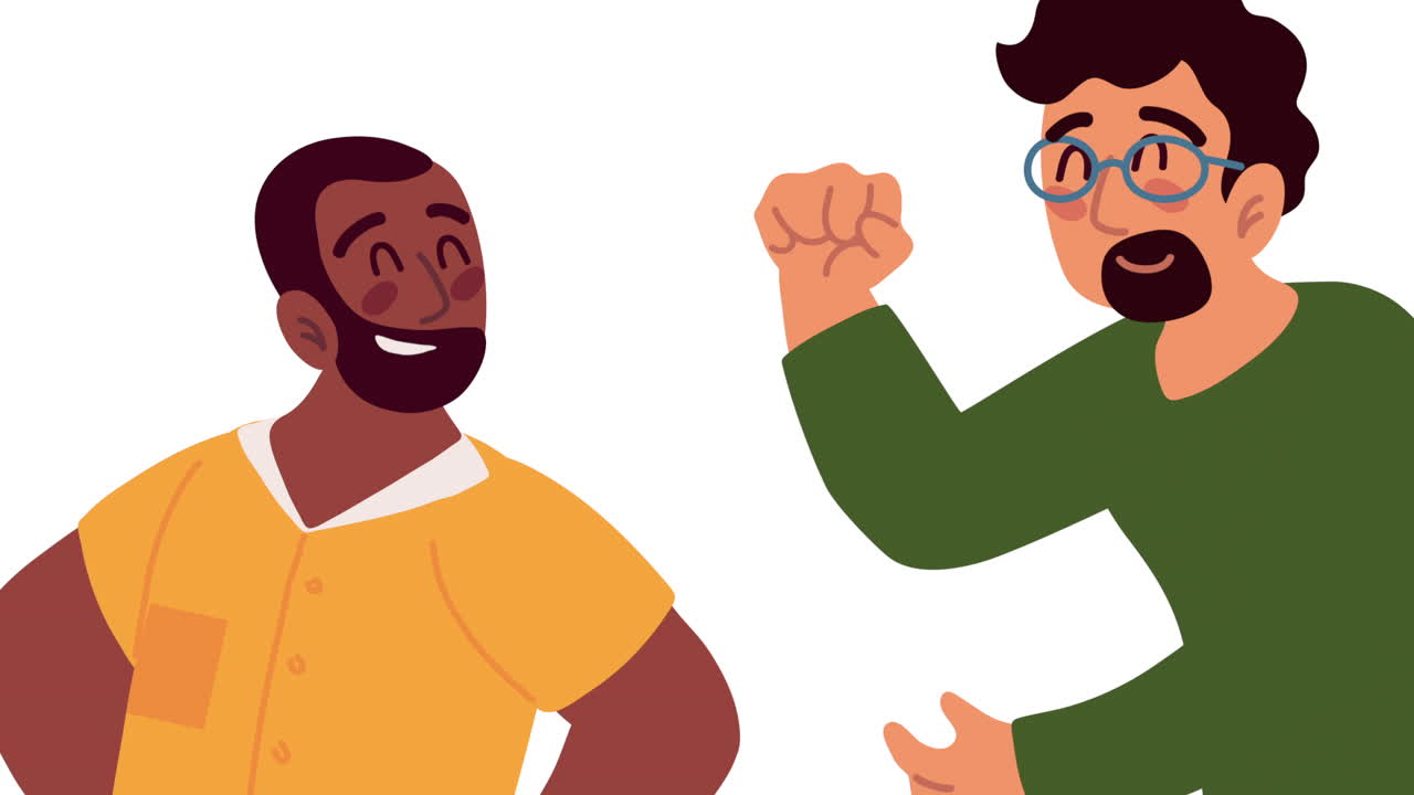 Two Men Talking