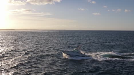 fishing boat at sea