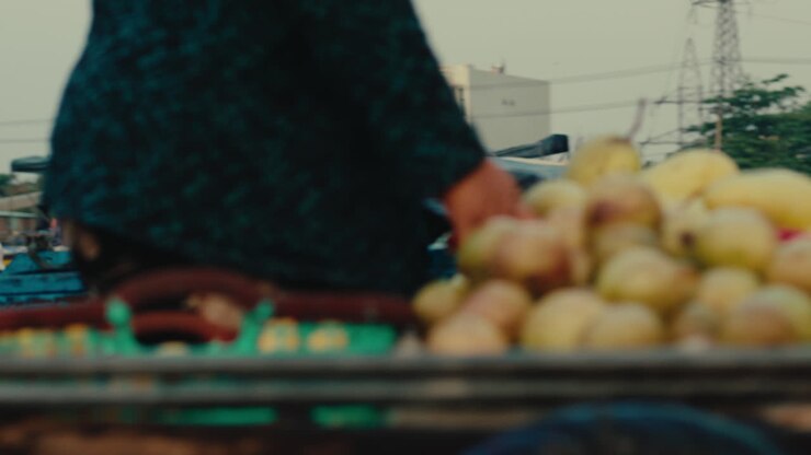 Fruit Vendor on a Boat