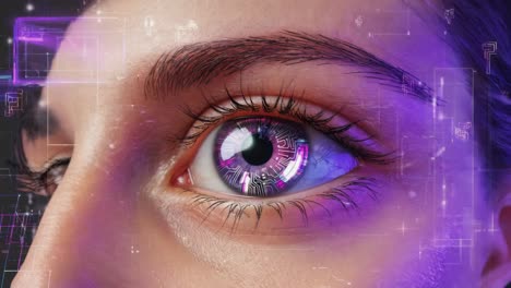 cybernetic eye close-up