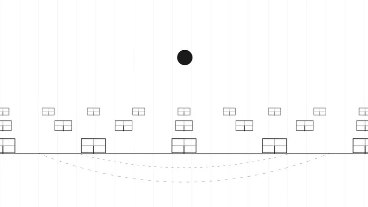 Abstract Animation of a Moving Circle and Rotating Rectangles