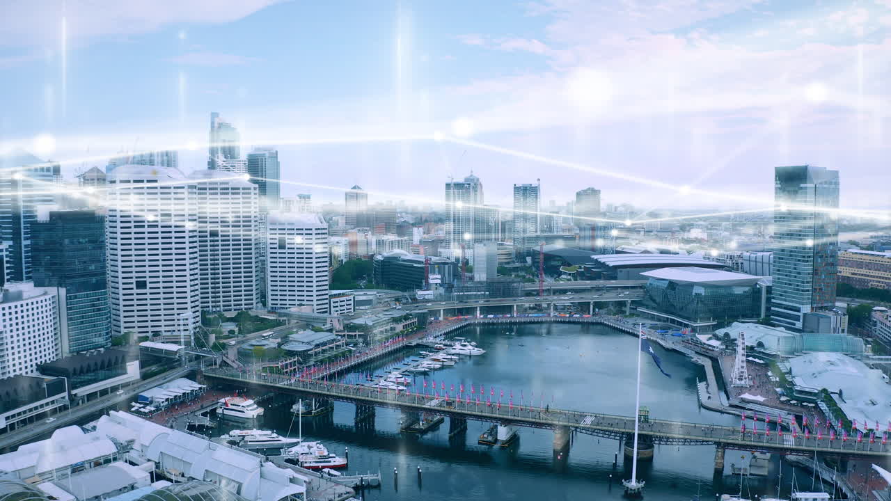 도시, 네트워크 오버레이 및 건물