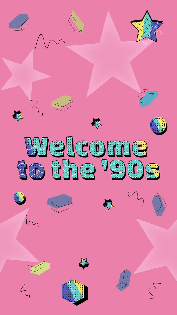 90년대의 모션 그래픽 텍스트 효과