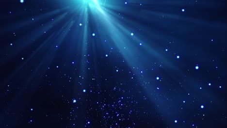 4k partículas azules flujo de luz animación de fondo bucle sin costuras.