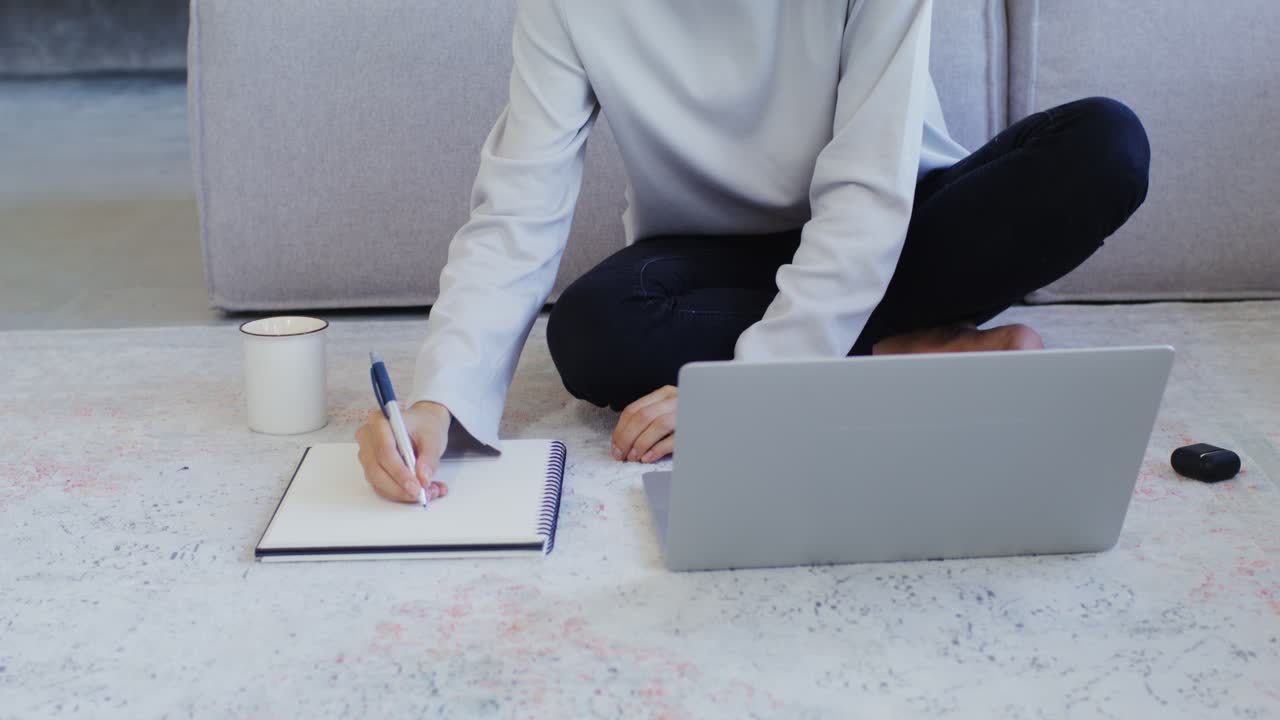 Woman Studying at Home