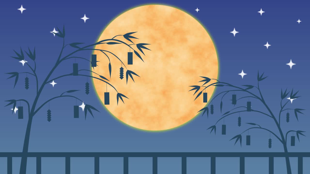 Wish under the moon Looping animated background. 1080p.mp4