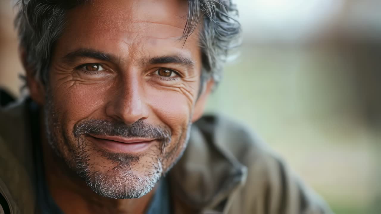 Retrato de un hombre sonriente