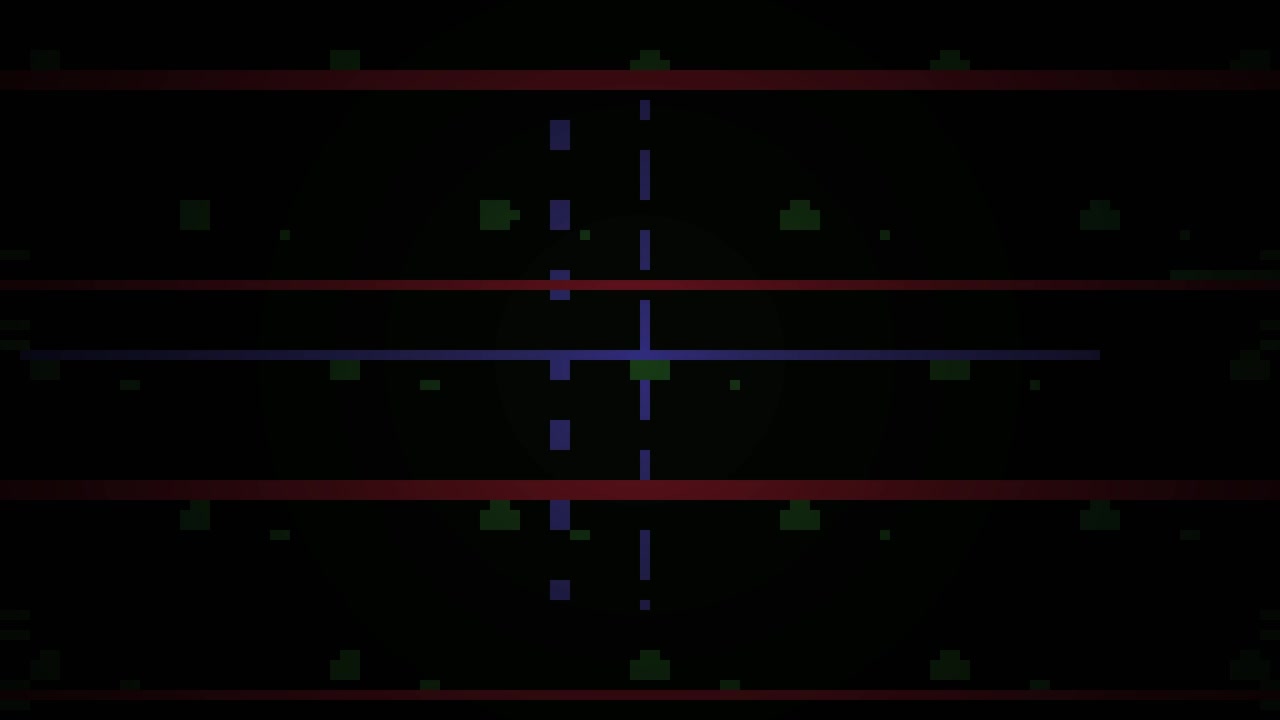 Latar Belakang Glitch Digital Abstrak dengan Pola Geometris Berdenyut