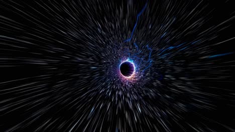 un trou de ver dans l'espace