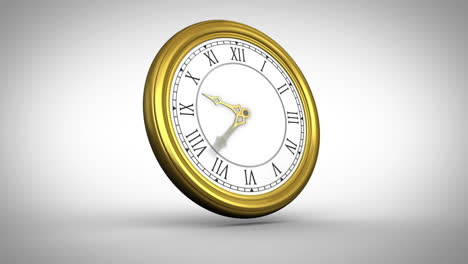 reloj de tic-tac en fondo blanco