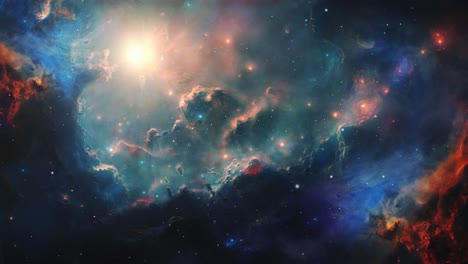 like heaven nebula in the universe