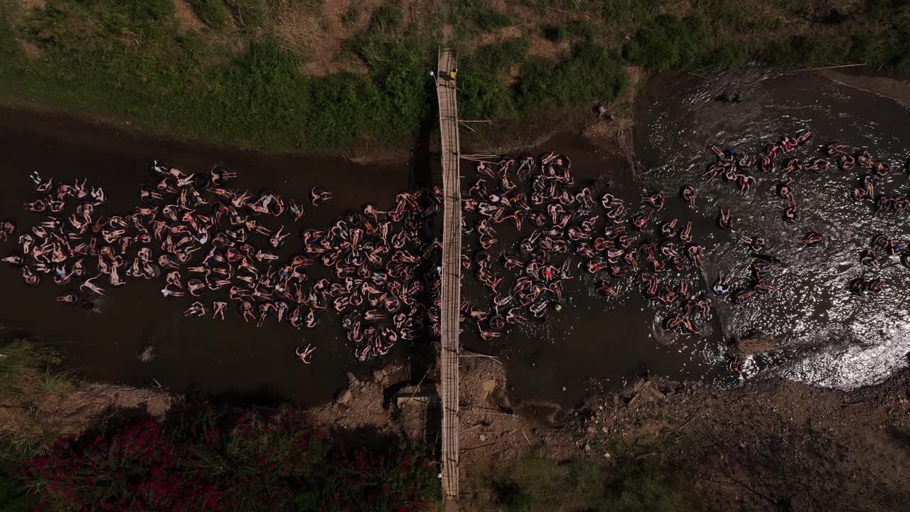 Thailand backpackers' top tubing and drinks spot on Pai River