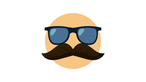 hombre con bigote y gafas de sol
