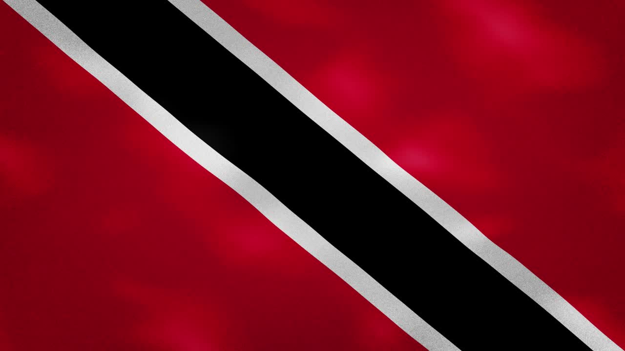 Trinidad and Tobago dense flag fabric wavers, background loop