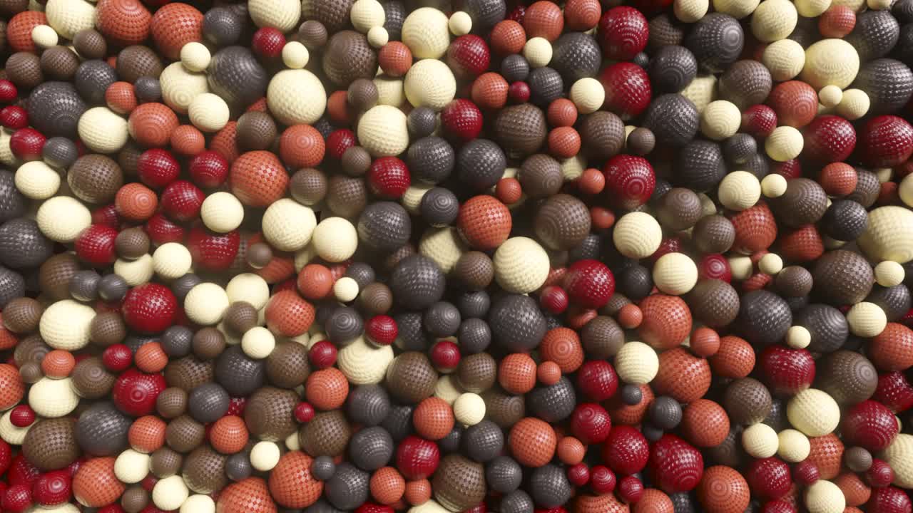 Abstract Pattern of Many Colored Balls