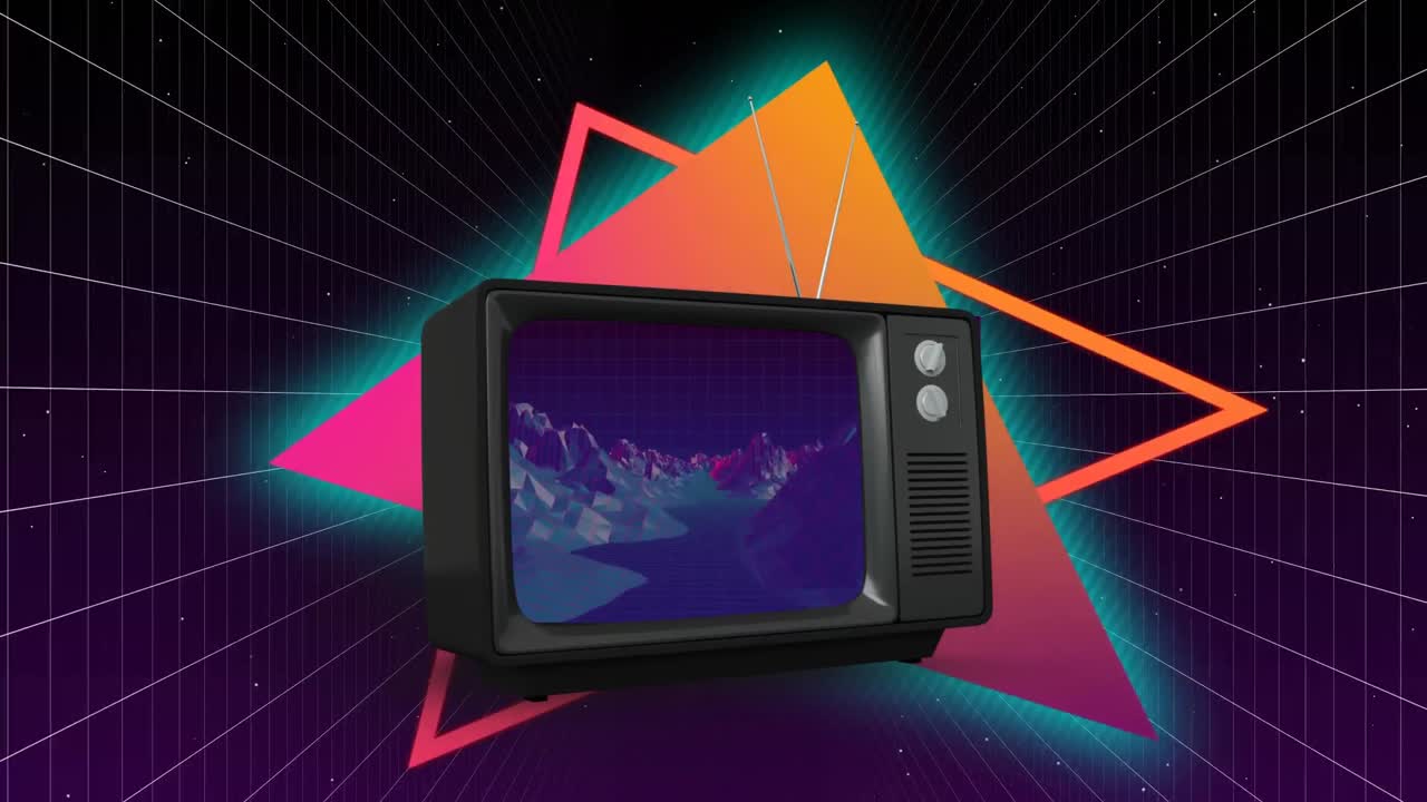 반 ⁇ 이는 삼각형이 있는 텔레비전