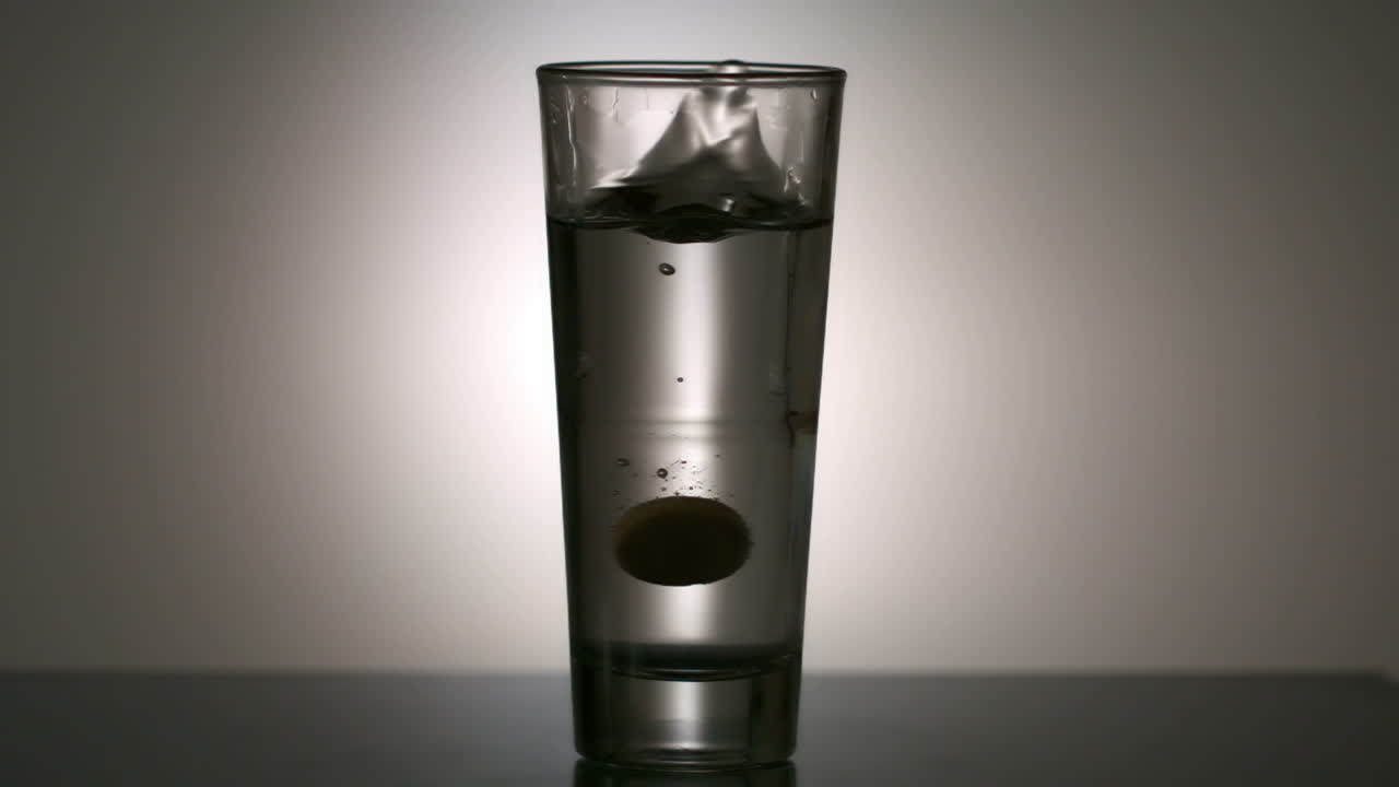 물 한 잔에 는 비타민 태블릿