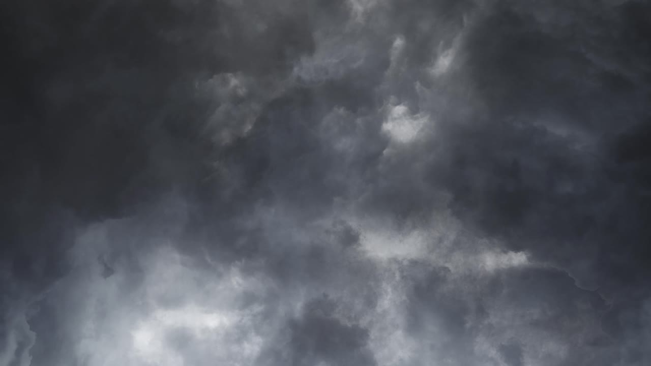 thunderstorm, Apocalypse like stormy sky