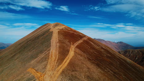 mountain peak with hiking trail