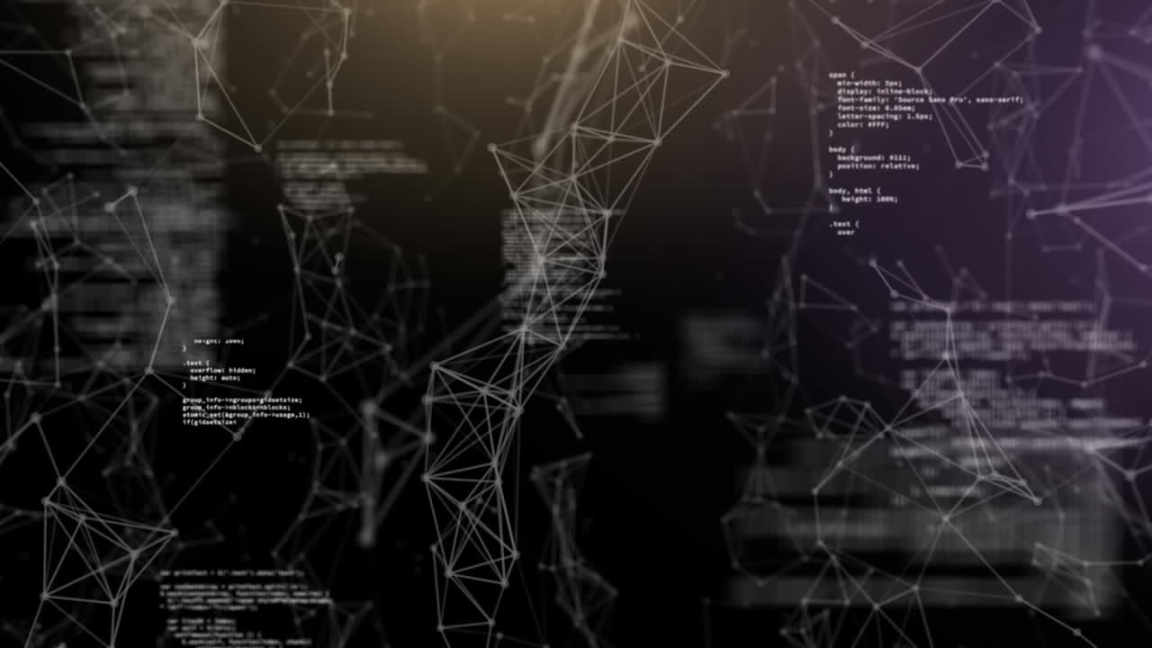 Animation of computer data processing over networks of connections