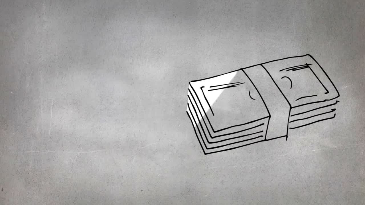 종이 지폐를 그리는 것