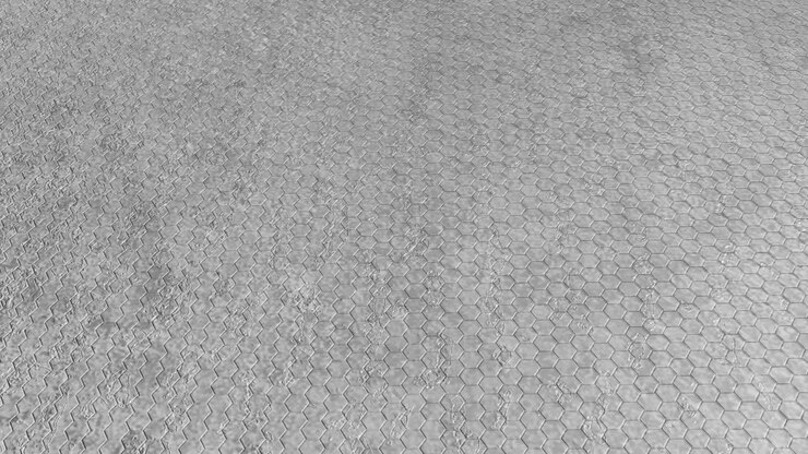 Hexagon Pattern Gray Background (Loopable)