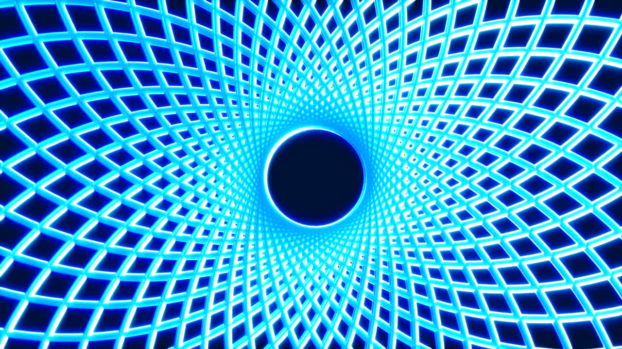 líneas geométricas de neón brillantes en color negro. colorido fondo geométrico fluorescente abstracto. renderizado 3d futurista en bucle. animación de moda moderna para diseño de transmisión, espectáculo, club.