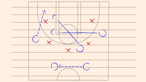 Animation-Der-Zeichnung-Des-Spielplans-Auf-Weißem-Hintergrund