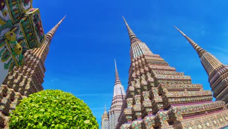 time lapse beautiful wat pho temple , bangkok , thailand