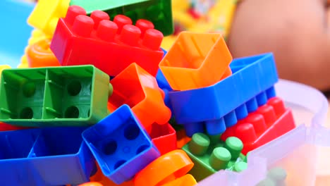 colorful plastic building blocks